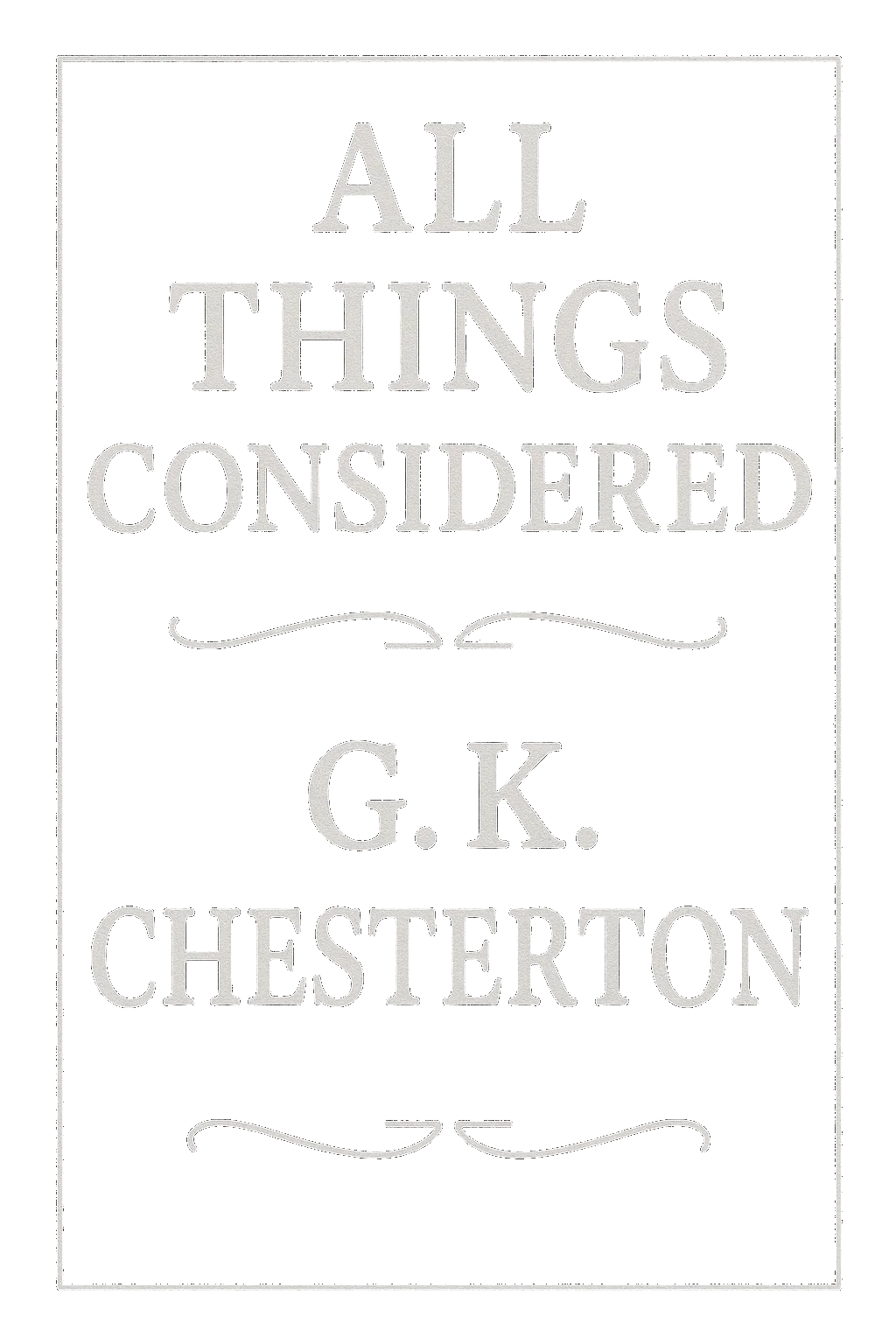 All Things Considered