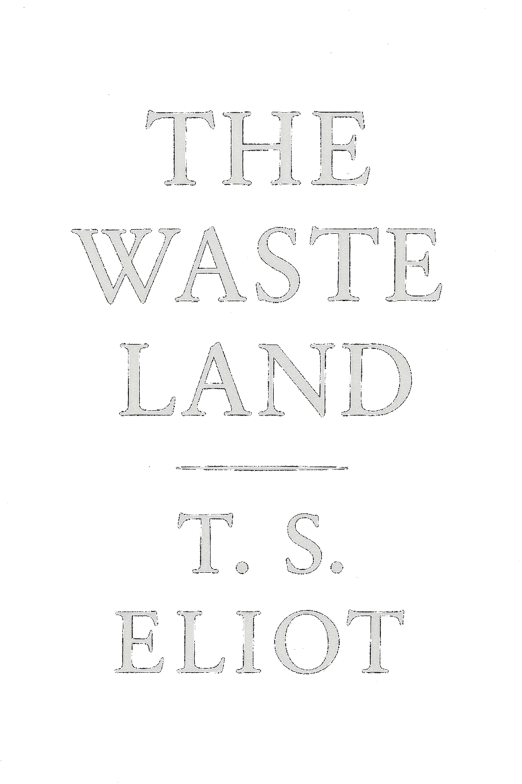 The Waste Land